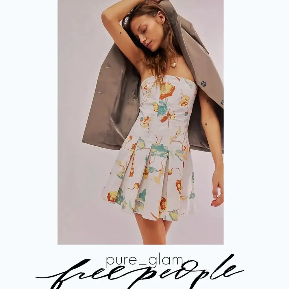 Free People floral mini dress